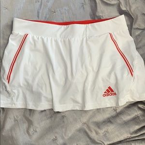 White adidas tennis skirt